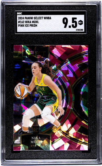 2024 Panini Select Wnba #162 Nika Muhl Pink Ice Prizm SGC 9.5