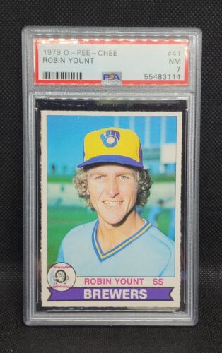 1979 OPC Robin Yount #41 PSA 7 NM Brewers Baseball Card BEAUTIFULLY CENTERED!
