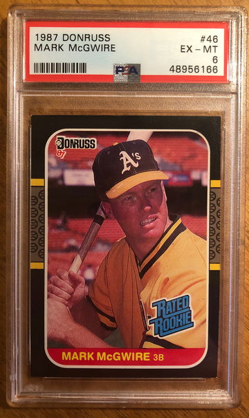 1987 donruss mark mcgwire psa 6 #46
