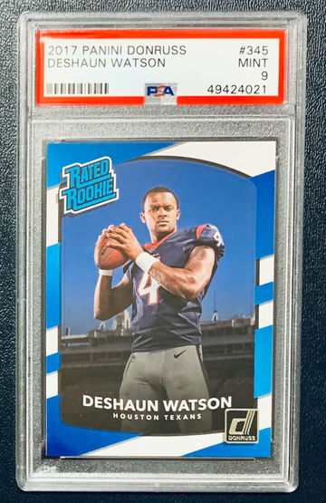2017 Panini Donruss DeShaun Watson RC PSA 9 Texans Browns