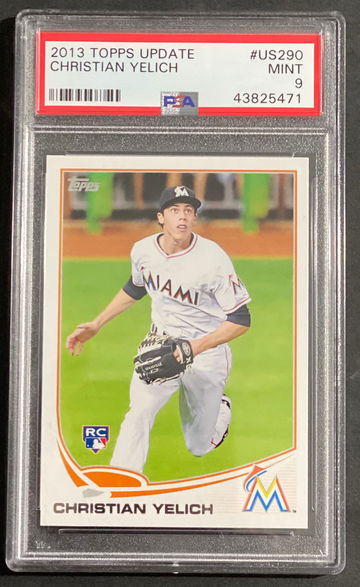 2013 Topps Update Christian Yelich RC PSA 9