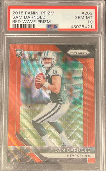 2018 Prizm Sam Darnold Red Wave Prizm /149