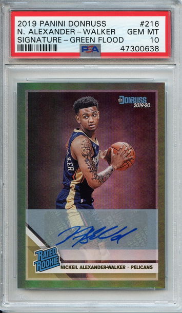 Nickeil Alexander-Walker Green Flood Auto PSA 10 NEP