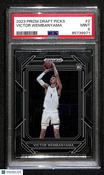 2023 Prizm Draft Picks #2 Victor Wembanyama PSA 9