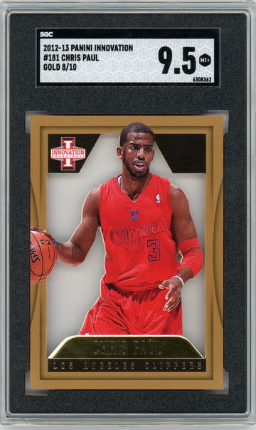 2012-13 Panini Innovation Chris Paul View Gold #'d 08/10 SGC 9.5 #181 Suns