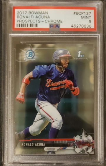 Ronald Acuna 2017 Bowman chrome 