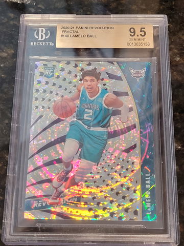 2020-21 Lamelo Ball Revolution FRACTAL BGS 9.5!!
