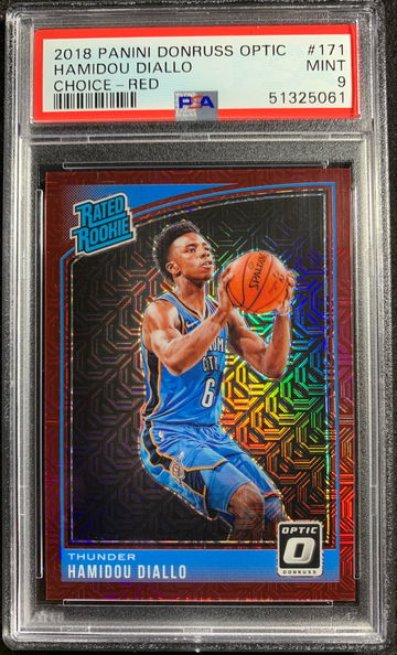 2018 Panini Donruss Optic Hamidou Diallo Choice Red /88 PSA 9