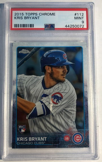 2015 Topps Chrome RC Kris Bryant PSA 9