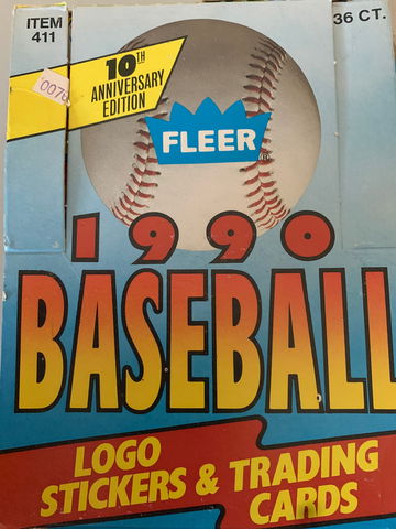 1990 Fleer Baseball Box