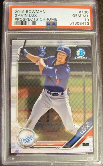 2019 Bowman Gavin Lux Prospects Chrome PSA 10 Gem-Mint