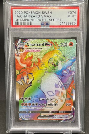 2020 Pokémon SWSH Charizard Vmax Secret PSA 9