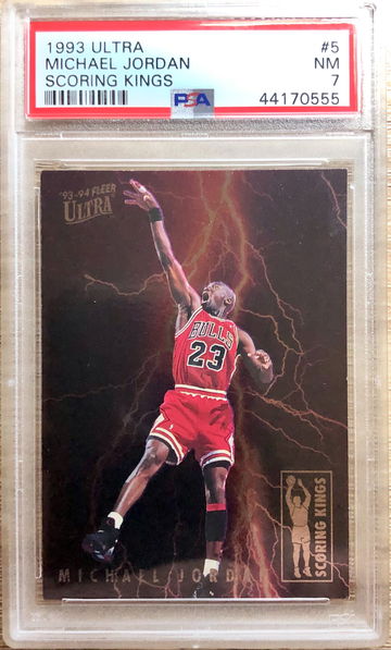 1993 Fleer Ultra - Michael Jordan #5 - Scoring Kings Insert - PSA 7