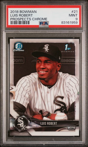 2018 Bowman Prospects Chrome Luis Robert #BCP21 1st Bowman PSA 9