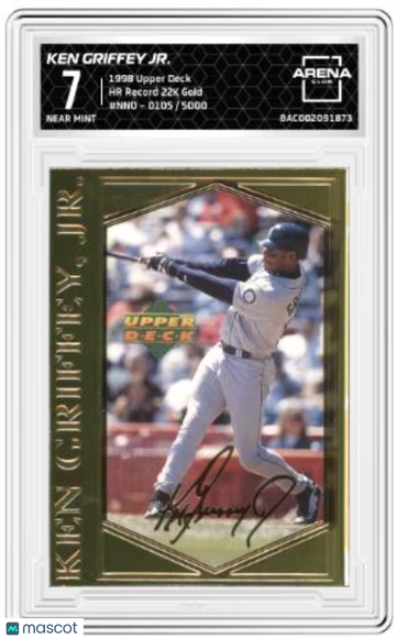1998 Upper Deck Ken Griffey Jr #NNO HR Record 22K Gold 105/5000 Arena Club 7