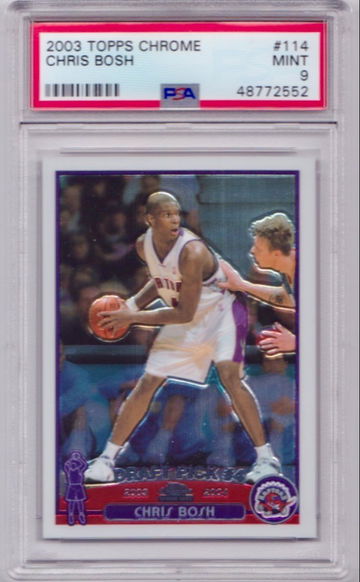 2003-04 Topps Chrome Chris Bosh PSA 9