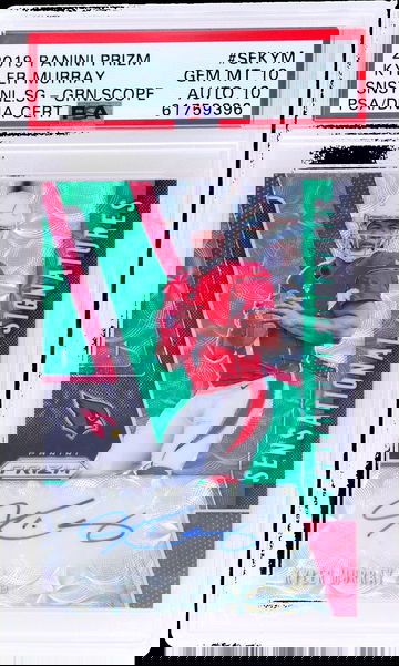 2019 Panini Prizm Sensational Signatures Green Scope Prizm Kyler Murray #2 /75 /41 PSA 10