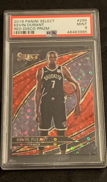 2019 Select Courtside Kevin Durant Red Disco #/49 PSA 9