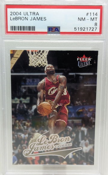 2004 Fleer Ultra LeBron James #114 PSA 8 2nd Year