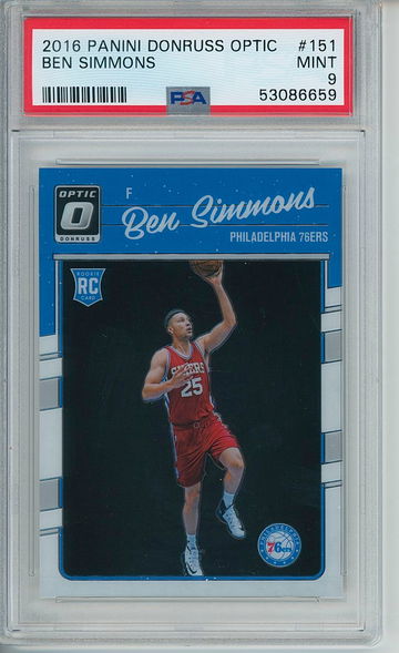 2016 Panini Donruss Optic Ben Simmons PSA 9 Mint