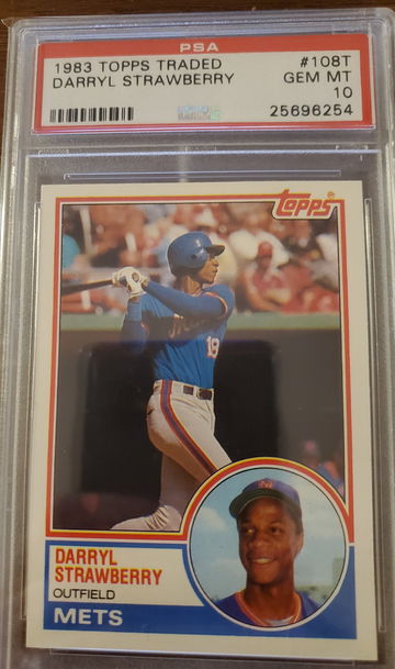 1983 Topps Traded Darryl Strawberry rc PSA 10