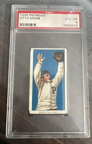 T206 otto knabe psa 4 piedmont 350 