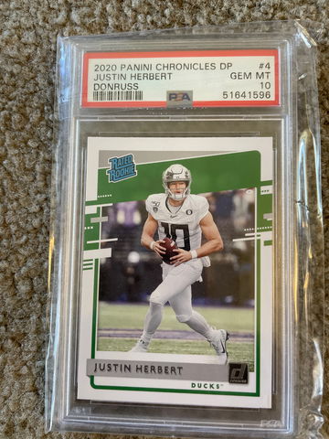 2020 Panini chronicles DP Justin Herbert 