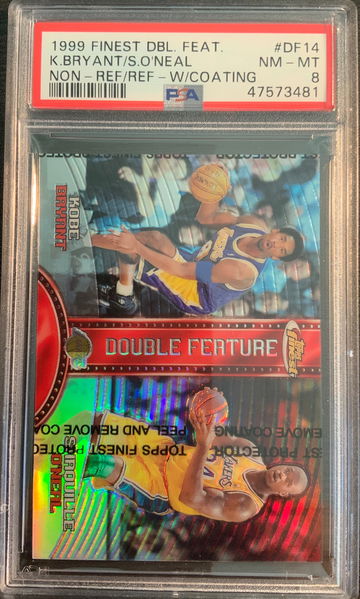 1999 Finest Kobe/Shaq Double Feature half refractor 
