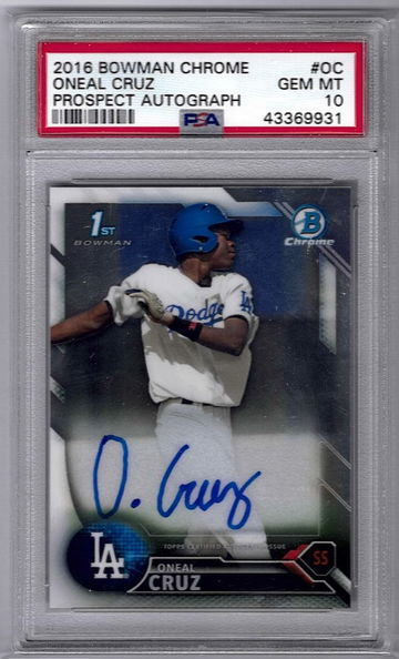 Oneal Oneil Cruz 2016 Bowman chrome auto