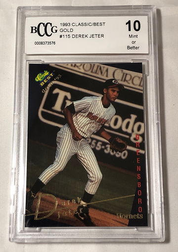 1993 CLASSIC/DEST “GOLD “ #115 DEREK JETER MINT 10