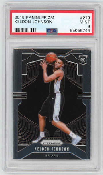 Keldon Johnson 2019 Prizm PSA 9 Rookie