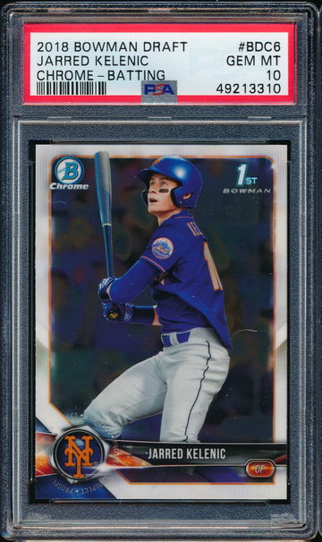 2018 Bowman Chrome Draft Jarred Kelenic 1st Chrome PSA 10 Gem Mint