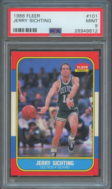 1986 Fleer JERRY SICHTING #101 PSA 9 MINT