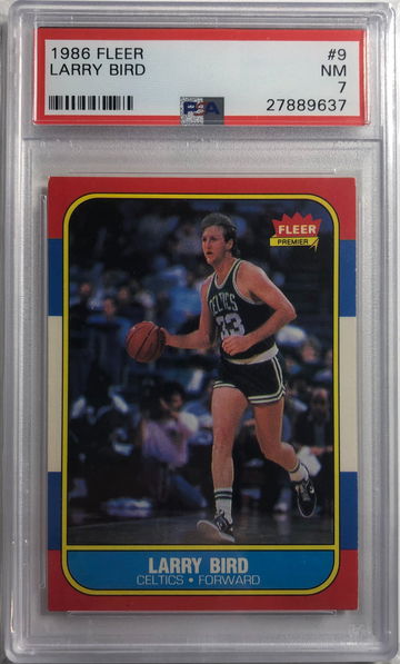 1986 Fleer Larry Bird PSA 7