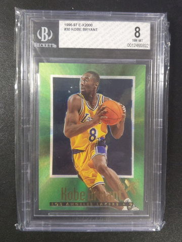 96 Skybox E-X 2000 #30 KOBE BRYANT BGS 8