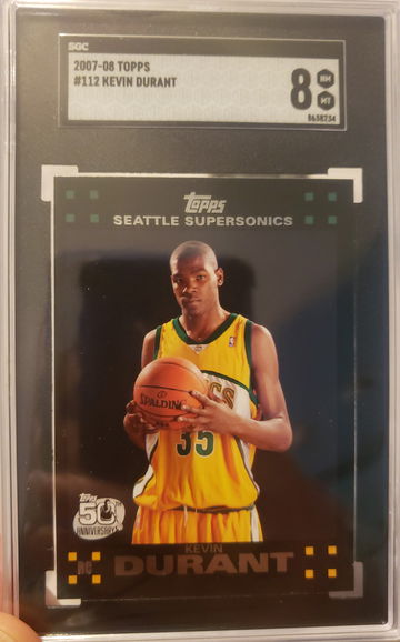 Kevin Durant 2007 Topps #112 SGC 8