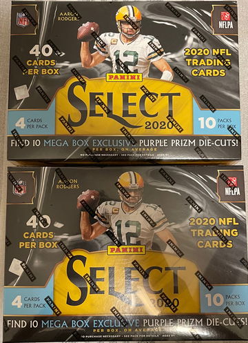 2020-21 Panini Select Football Mega Box Lot of 2