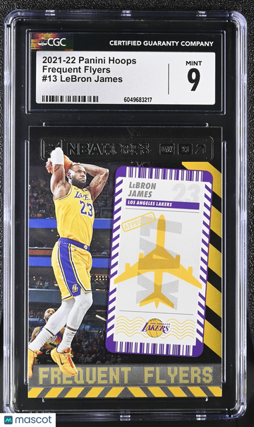 2021-22 Panini Hoops LeBron James #13 Frequent Flyers CGC 9
