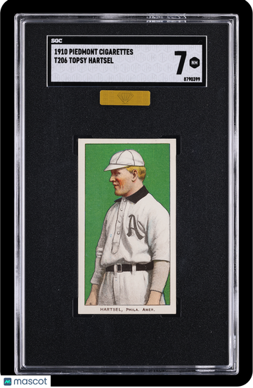 1910 Piedmont Cigarettes (T206) Topsy Hartsel MBA Gold SGC 7