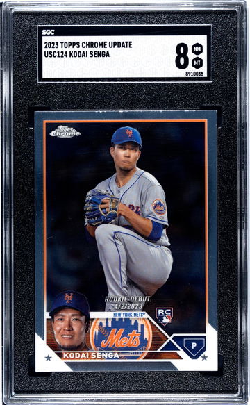 2023 Topps Chrome Update #USC124 Kodai Senga SGC 8