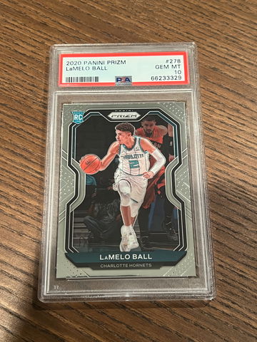 PSA 10 2020-21 Panini Prizm LaMelo Ball Rookie #278