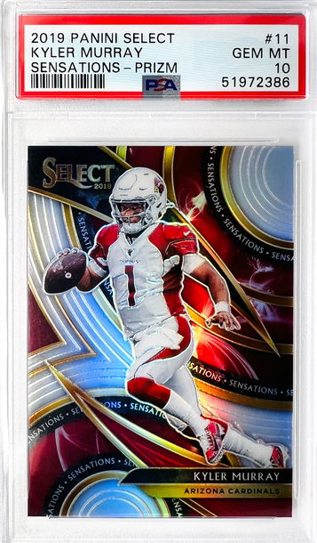 ⭐️ 2019 KYLER MURRAY SELECT PRIZM SILVER PSA 10 RC🔥📈 