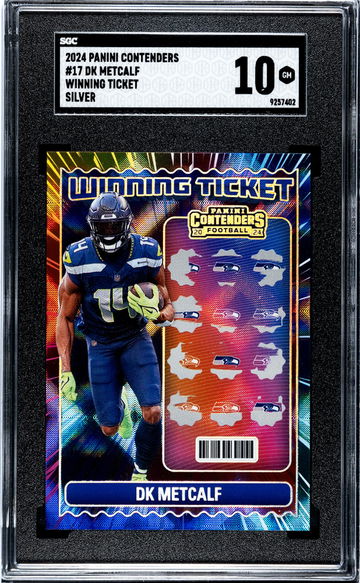 2024 Panini Contenders #17 Dk Metcalf Winning Ticket Silver SGC 10