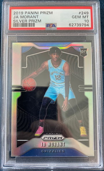 2019 Panini Prizm Ja Morant #249 Silver Prizm PSA 10