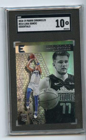 2018-19 Luka Doncic Panini Chronicles Essentials Rookie #214 SGC 10