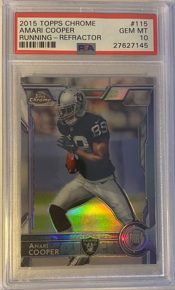 2015 Topps Chrome Amari Cooper Refractor PSA 10 #115 Cowboys
