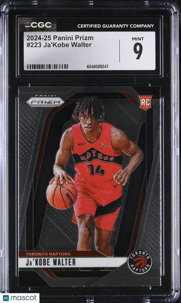 2024-25 Panini Prizm Ja'Kobe Walter #223 CGC 9