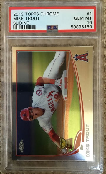 2013 Topps Chrome Mike Trout PSA 10