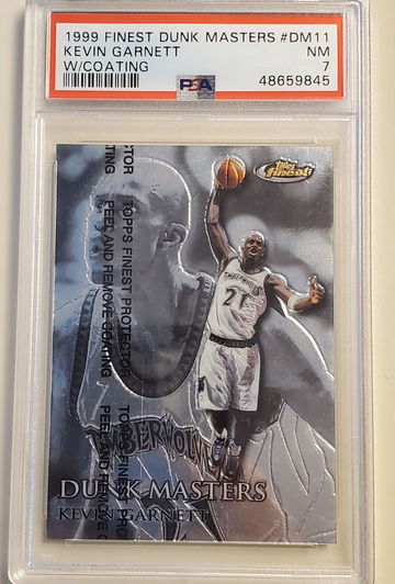 Kevin Garnett 1999 Topps Finest Dunk Masters PSA 7 /750