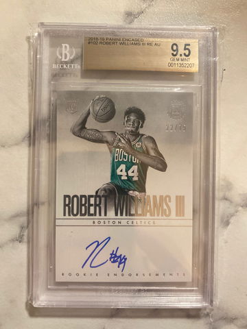 2018-19 Panini Encased Robert Williams III Rookie Endorsements Auto BGS 9.5 /75